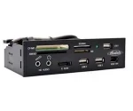 Acutake DarkMultiPanel 1 / Multifunkční frontpanel / 5,25" / čtečka karet All-in-1 / USB 2.0 hub / eSATA / FireWire (ACU-DMP1)