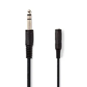 Nedis Stereo Audio kabel jack 6.35 mm (M) - jack 6.35 mm (F) 5.00 m černá (CAGL23050BK50)