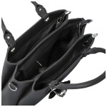 Luxusní dámská koženková kabelka do ruky Rishi, šedá