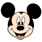 Dřevěné vybarvovací postavičky Mickey a Minnie