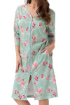 Dámský župan 392 green extra plus - Luna pistáciová 4XL
