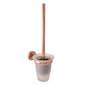 RAV Slezák - COLORADO - Koupelnový doplněk WC štětka, skleněná miska, Zlatá Růžová - lesklá COA0500ZRL COA0500ZRL