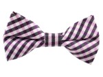 Britain růžový károvaný motýlek pro psa | 20 - 44 cm Barva: Bílá
