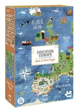 LONDJI Velké puzzle Evropa - 200 pcs