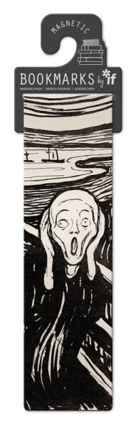 Umělecká magnetická záložka - Výkřik