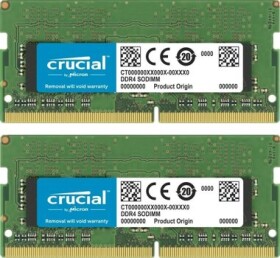 Crucial 64GB (2x32GB) 3200 MHz / SO-DIMM / DDR4 / PC4-25600 / CL22 / DRx8 / 1.2V (CT2K32G4SFD832A)