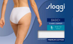 Dámské kalhotky Sloggi Basic+ Tai 2P bílé WHITE 42