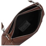 Trendy dámská kožená kabelka na rameno Annisa, tmavě hnědá