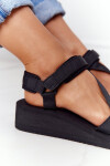 Pěnové Sandály Na Klínu Big Star FF274A349 Černé 36