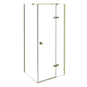 BESCO - Čtvercový sprchový kout PIXA GOLD - Rozměr A - 90, Rozměr B - 90, Směr zavírání - Pravé (DX) BCPIXA90CTVEPG