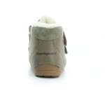 Barefoot Bundgaard dětská zimní obuv Petit Mid Winter Strap 608 Army