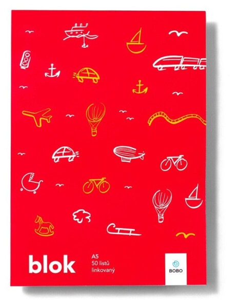 Poznámkový blok SVĚT A5 - linkovaný 50 listů