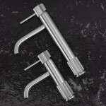 REA - Umyvadlová baterie Lungo Stripe Brush Nickel Low REA-B8052
