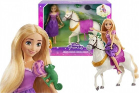 Disney Princezny panenka Locika a Maximus - Mattel Disney