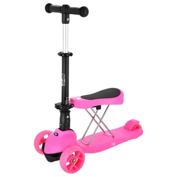 NILS Fun HLB12 2v1 Dětská koloběžka růžová (5907695541700)