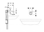 GEBERIT - Piave Elektronická umyvadlová baterie pod omítku, bateriové napájení, easy to clean, kartáčovaná nerez 116.264.SN.1
