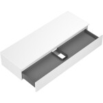 MEXEN/S - Orio koupelnová skříňka pod umyvadlo 140 cm s deskou, 1 šuplík, bílá mat 91A10-14023-1-BFC01
