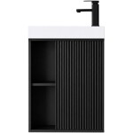 CERANO - Umyvadlová skříňka pro WC Sofia - černá matná - 49,5x62x25 CER-670741