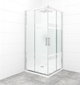 Sprchový kout čtverec 90x90 cm SAT TEX SATBKTEXQ90CRS SATBKTEXQ90CRS