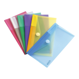 Djois obálka se suchým zipem, DL, PP, mix barev, 6 ks