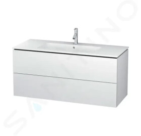 DURAVIT - L-Cube Umyvadlová skříňka 550x1220x481 mm, 2 zásuvky, bílá mat LC624301818