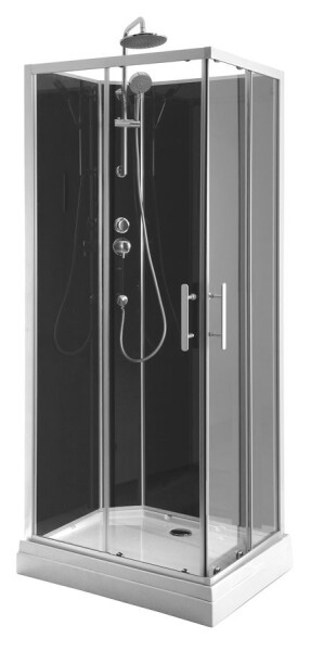 AQUALINE - GRANVIK obdélníkový sprchový box 700x900x2180, čiré sklo GG70X90
