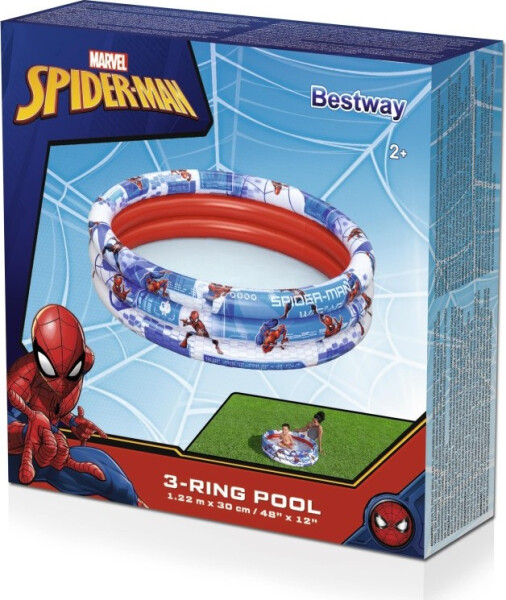Bazén tříkruhový Spider-Man 1.22m x 30 cm - Alltoys Bestway