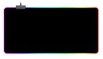 Mamido Herní podložka pod myš a klávesnici s RGB podsvícením 90x40 cm