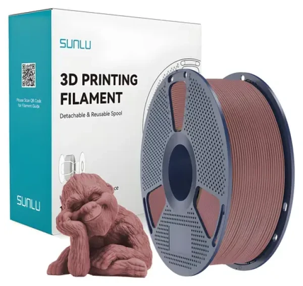 Sunlu Filament Wood třešeň / Struna pro 3D tiskárnu / dřevěný filament / 1 kg (Wood Che)