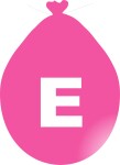 Balónek písmeno E růžové balonky.cz Balónek písmeno E růžové balonky.cz
