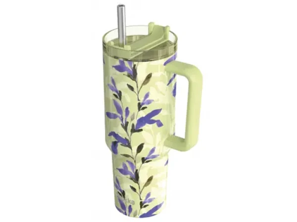 Quokka Nerezový termohrnek s brčkem Stream Matcha 1200 ml (40041QO)