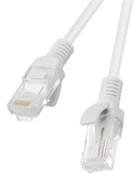 Lanberg UTP CAT.5E 15m šedý / Patch kabel / RJ45-RJ45 / CCA / Fluke Passed (PCU5-10CC-1500-S)