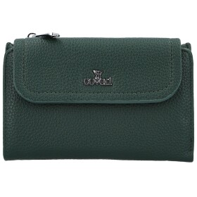 Stylová dámská koženková peněženka Coveri Deana, tmavě zelená
