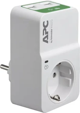 APC Essential SurgeArrest 1 / Přepěťová ochrana / 230 V / 1 zásuvka / Bílá (PM1WU2-GR)