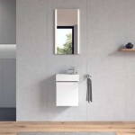 DURAVIT - Vero Air Umývátko 38x25 cm, bez přepadu, otvor pro baterii vpravo, bílá 0724380000