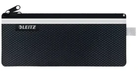 LEITZ WOW Dvojitá textilní kapsa M černá / Nylonová síťovina / 210 x 85 mm (40120095)