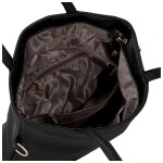 Elegantní dámská koženková kabelka na rameno Trixie, černá