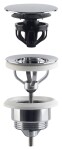 Omp Tea - Umyvadlová výpust 5/4“, click-clack, velká zátka, 10-45, chrom 7532.310.5