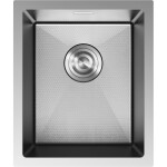 MEXEN - Trixo ocelový dřez 1-bowl 370 x 440 mm, nerez HC 6412371000-01HC
