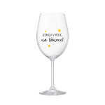 JEDNOU V ROCE NA VÁNOCE - čirá sklenice na víno 350 ml