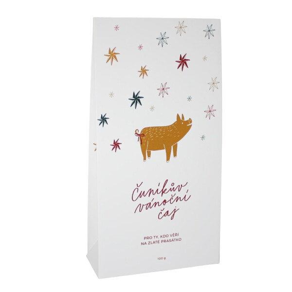 Bella Rose Sypaný ovocný čaj s kořením – Čuníkův vánoční čaj 100 g, krémová barva