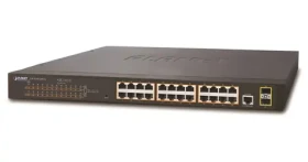 Planet GS-4210-24P2S / Switch / L2 / 24x 1Gb / 2x SFP / 24x PoE 802.3at 300W (GS-4210-24P2S)