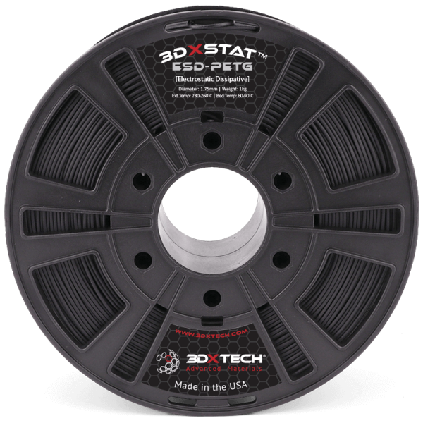 3DXSTAT ESD PETG filament antistatický černý 1,75mm 3DXTECH 750g