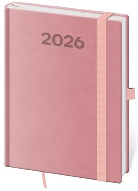 Diář 2026 týdenní B6 Print Pop - růžová