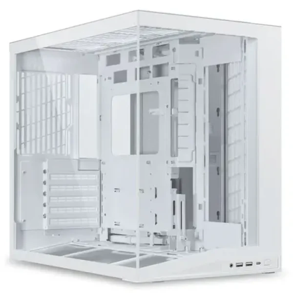 Lian Li O11 Dynamic Mini V2 bílá / PC skříň / ATX / Bez zdroje / 2x USB-A 3.0 + 1x USB-C 3.1 / průhledná bočnice (O11DMIV2W)