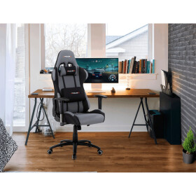 Kancelářské křeslo, houpací mechanismus, šedá látka, KA-F01 GREY