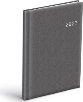 Diář 2027 T805 PVC tmavě šedý