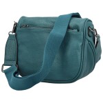 Stylová dámská koženková kabelko-ledvinka Ergitta Newa, tyrkysová