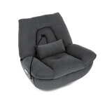 Polohovací křeslo, elektrické zabudované ovládání, šedá, látka, TV-7081 GREY2