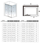 H K - Sprchový kout DIAMOND 130x90 L/P varianta SE- DIAMOND13090